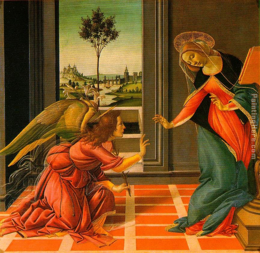The Cestello Annunciation painting - Sandro Botticelli The Cestello Annunciation art painting